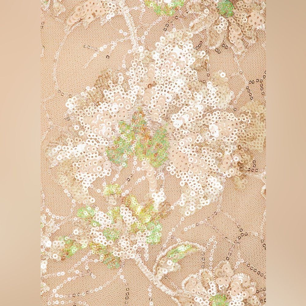 NWOT BRONX AND BANCO Violet‎ Mini Dress in Gold Sequin, wedding guest, cocktail - Picture 4 of 13